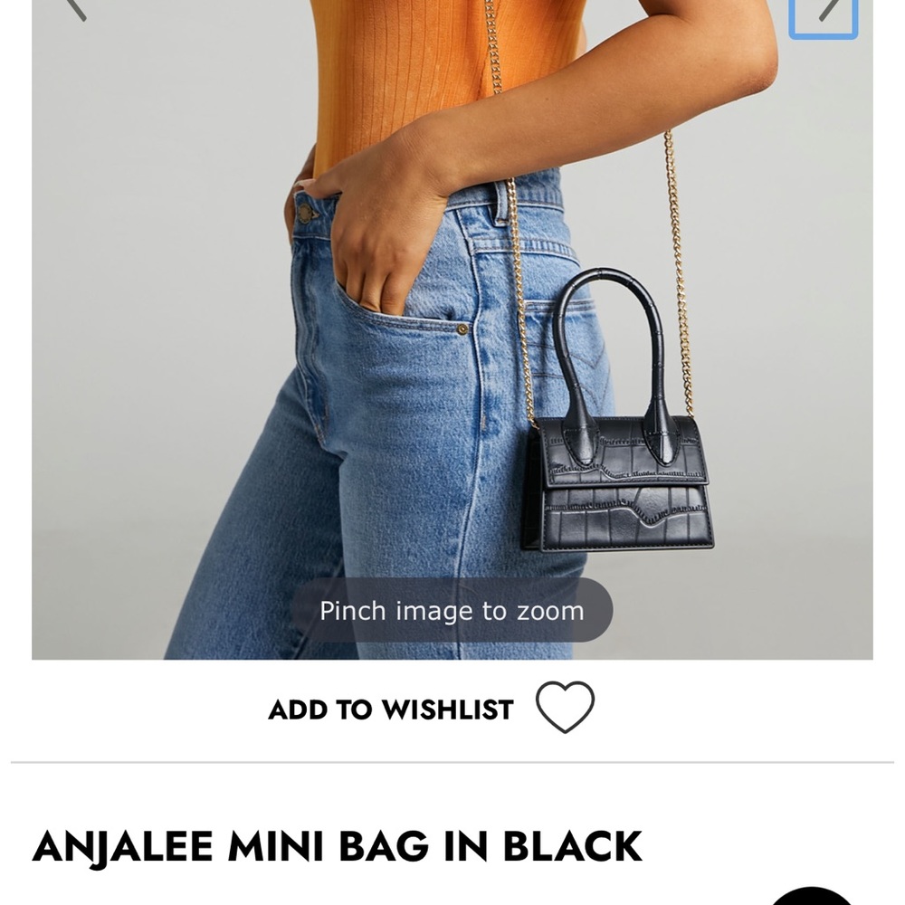 NWT Showpo. Black Mini Handbag
